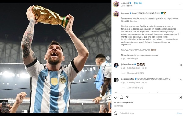 Tâm thư của Messi tạo cơn sốt trên mạng xã hội - Bóng Đá