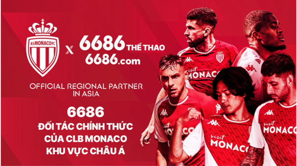 6686 đối tác chính thức CLB AS Monaco