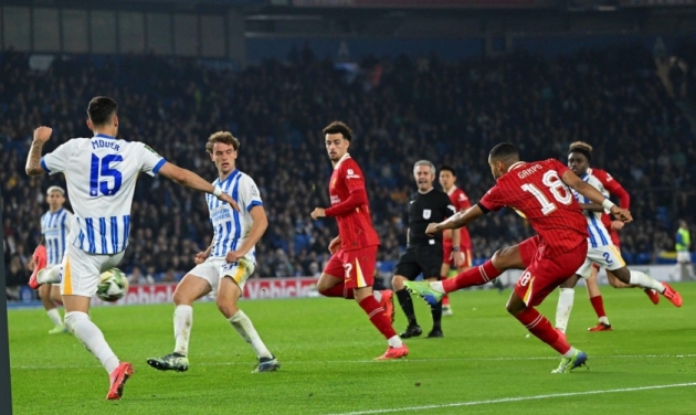 Brighton 2-3 Liverpool: Gakpo bùng nổ; Nghẹt thở phút cuối