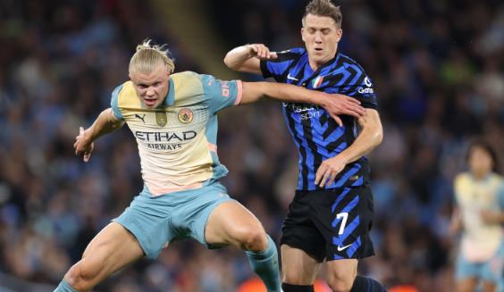 Hàng công bế tắc, Man City chia điểm với Inter Milan