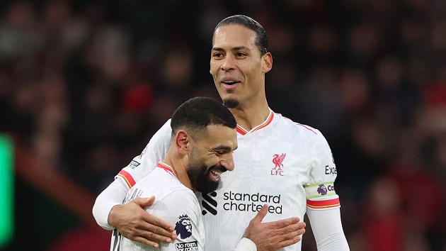 Virgil van Dijk gửi thông điệp về hợp đồng cho Salah
