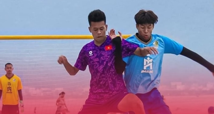 Bóng đá bãi biển Việt Nam thua sát nút Trung Quốc