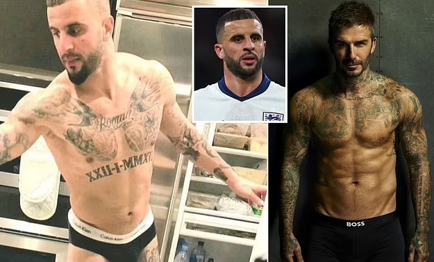 Kyle Walker làm người mẫu nội y, theo bước chân David Beckham