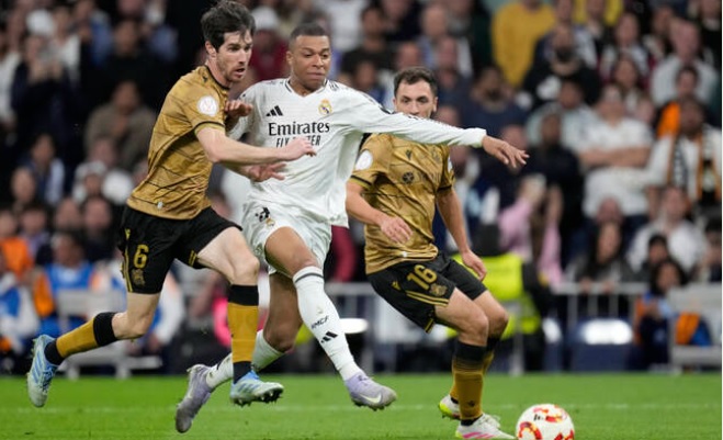 Mbappe tiến gần danh hiệu quốc nội đầu tiên cùng Real Madrid sau trận cầu 8 bàn