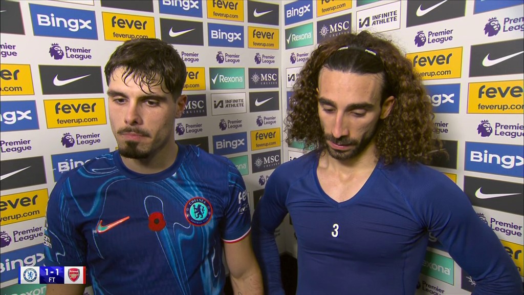 Hòa 1-1, Cucurella ngả mũ trước cầu thủ Arsenal