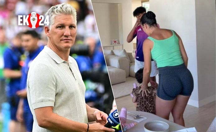 Schweinsteiger mất tập trung vì body của bạn gái Ronaldo