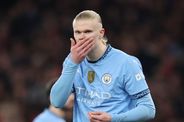 Haaland lầm lũi sau khi nhắc 'Arsenal hãy khiêm tốn'