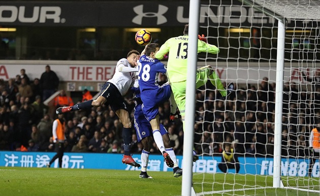 Chùm ảnh: Dele Alli hủy diệt Chelsea bằng hai cú đánh đầu - Bóng Đá