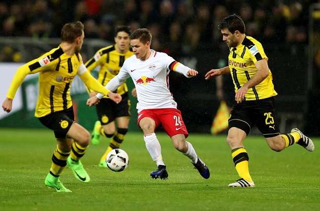 Chùm ảnh: Dortmund nhọc nhằn vượt qua hiện tượng RB Leipzig - Bóng Đá