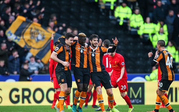 Thúc thủ trước Hull City, Liverpool đứng trước nguy cơ văng khỏi top 4 - Bóng Đá