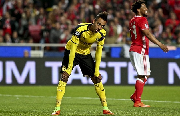 Chùm ảnh: Aubameyang hóa tội đồ, Dortmund mất lợi thế trước Benfica - Bóng Đá