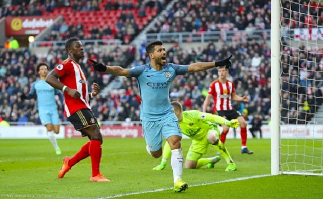 Thắng dễ Sunderland, Man City trở lại đường đua - Bóng Đá