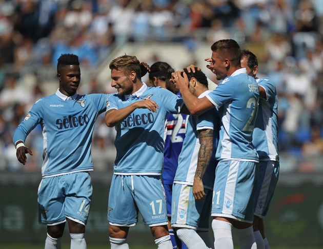 Lazio đại thắng Sampdoria trong trận cầu có 10 bàn thắng - Bóng Đá