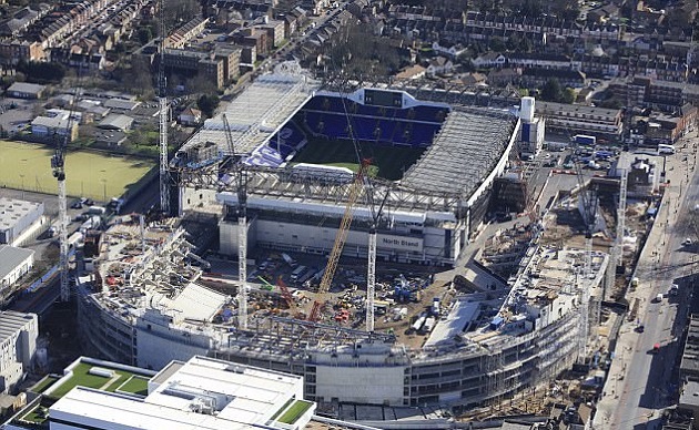 Tốc độ xây đựng đáng nể của sân White Hart Lane mới - Bóng Đá