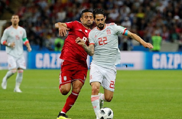 5 điểm nhấn Iran 0-1 Tây Ban Nha:  - Bóng Đá