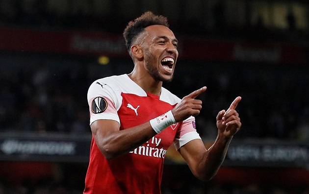 Aubameyang không có nhiều lần ăn mừng bàn thắng ở mùa trước.