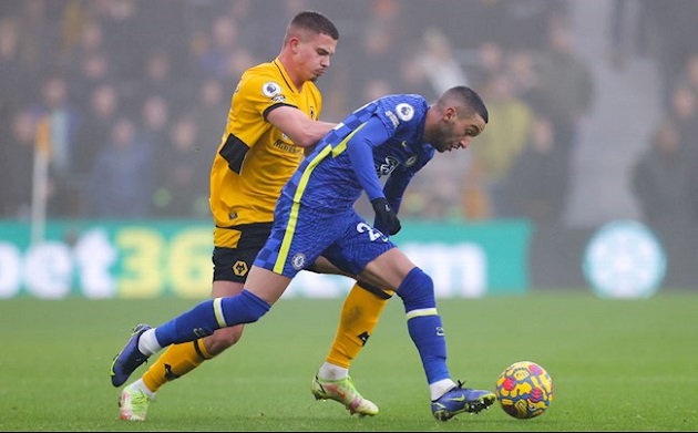 Hàng công Chelsea chỉ có hệ số bàn thắng kỳ vọng là 0.8 trước Wolves.