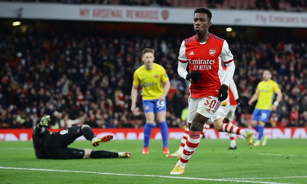 Crystal Palace targeting Arsenal’s Eddie Nketiah in a free transfer this summer - Bóng Đá