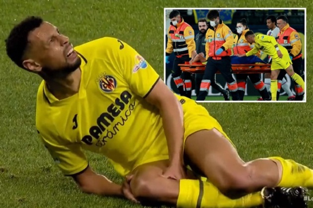 Ex-Arsenal star Francis Coquelin stretchered off in tears after horror knee injury leaves him writhing in pain - Bóng Đá