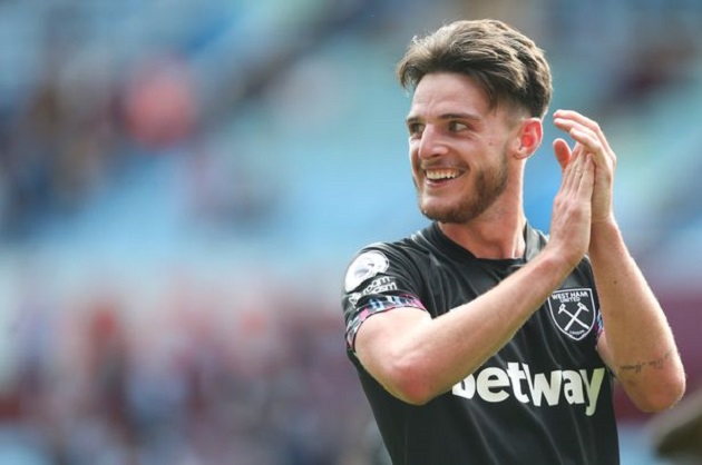 Ảnh bài viết "Mikel Arteta đã nói chuyện trực tiếp với Declan Rice"