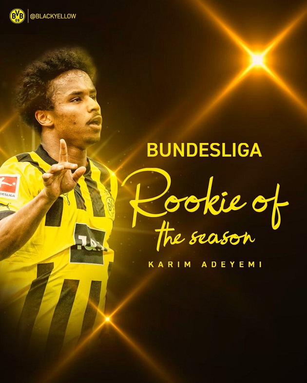 Report: Karim Adeyemi Wins Bundesliga Rookie of the Season - Bóng Đá