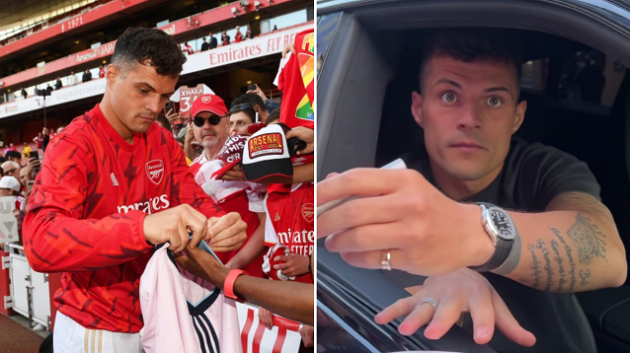 Granit Xhaka teases announcement on Arsenal future and shuts down claims his wife is driving Germany return - Bóng Đá