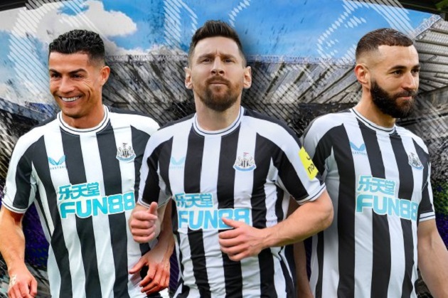 How Newcastle could loan Lionel Messi, Cristiano Ronaldo AND Karim Benzema after owners acquire four new clubs - Bóng Đá
