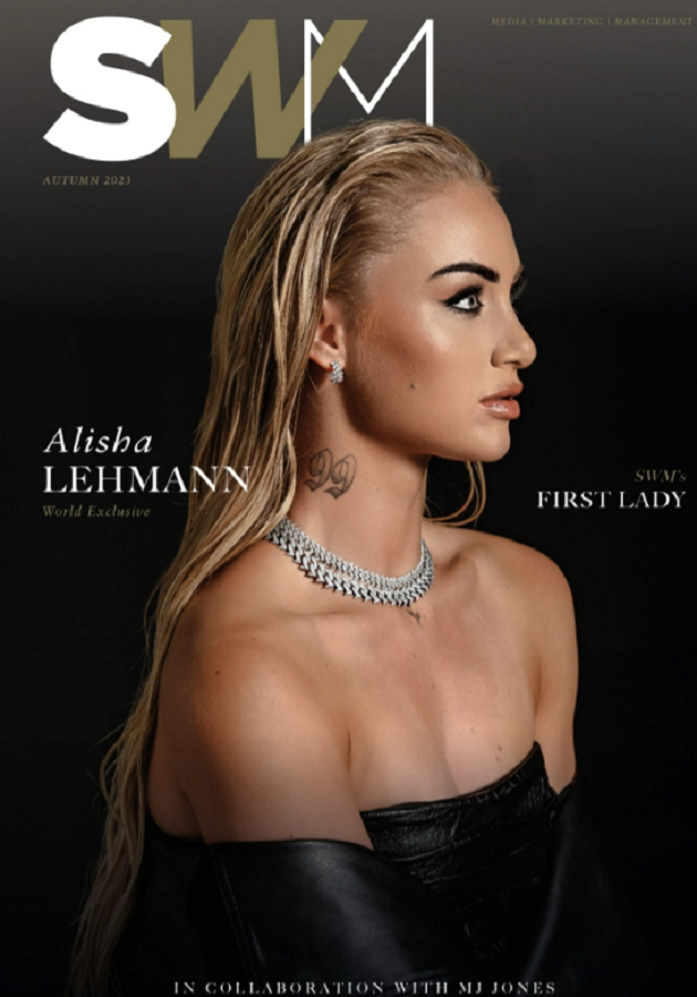 Alisha Lehmann rocks black leather outfit as she becomes first female cover star for SWM as fans call her ‘unreal’ - Bóng Đá