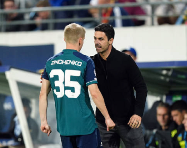 Arteta nóng mặt ra đường pitch chỉ đạo Zinchenko - Bóng Đá