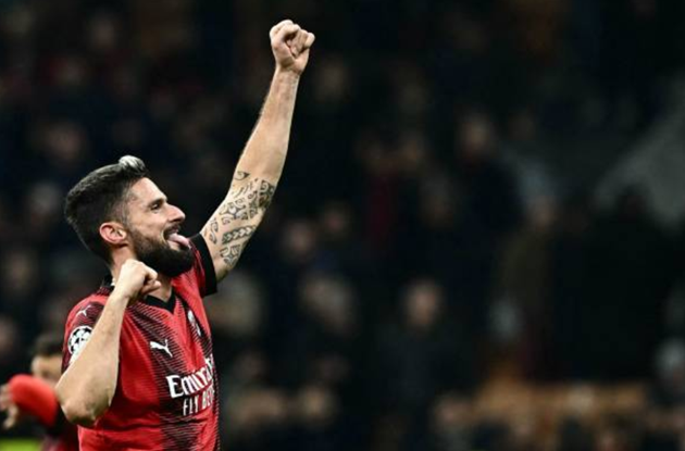 Giroud phản ứng khi cứu AC Milan - Bóng Đá