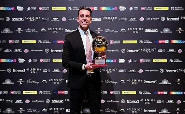 Arsenal director Edu won Golden Boy Award as Best Director 2023. - Bóng Đá