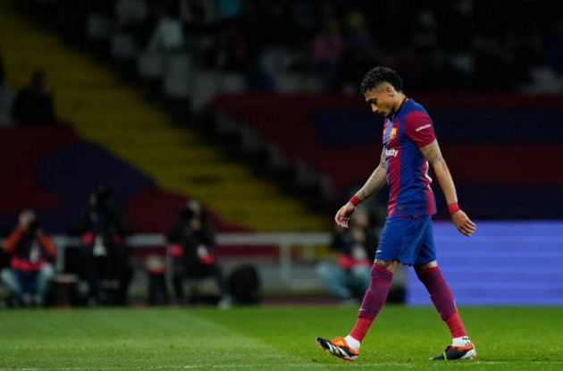 Barcelona hit by another injury problem as Raphinha forced off against Mallorca - Bóng Đá