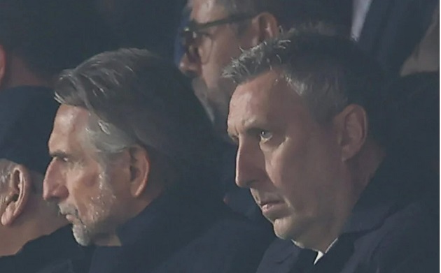 Jason Wilcox and Jean Claude-Blanc were pictured in the stands at Selhurst Park, Ineos chiefs looked furious - Bóng Đá