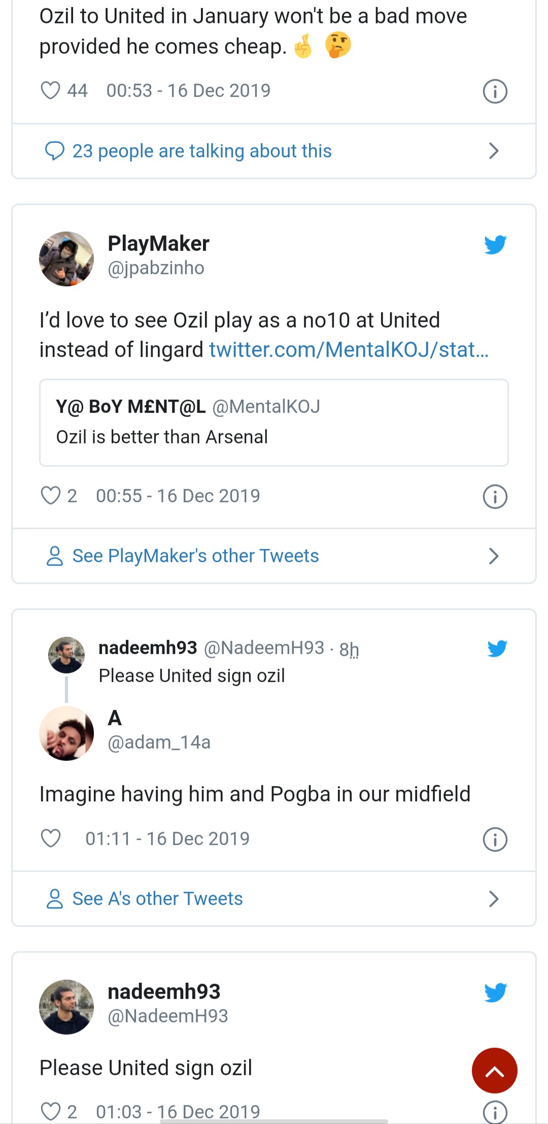 fans want man utd to buy Ozil - Bóng Đá