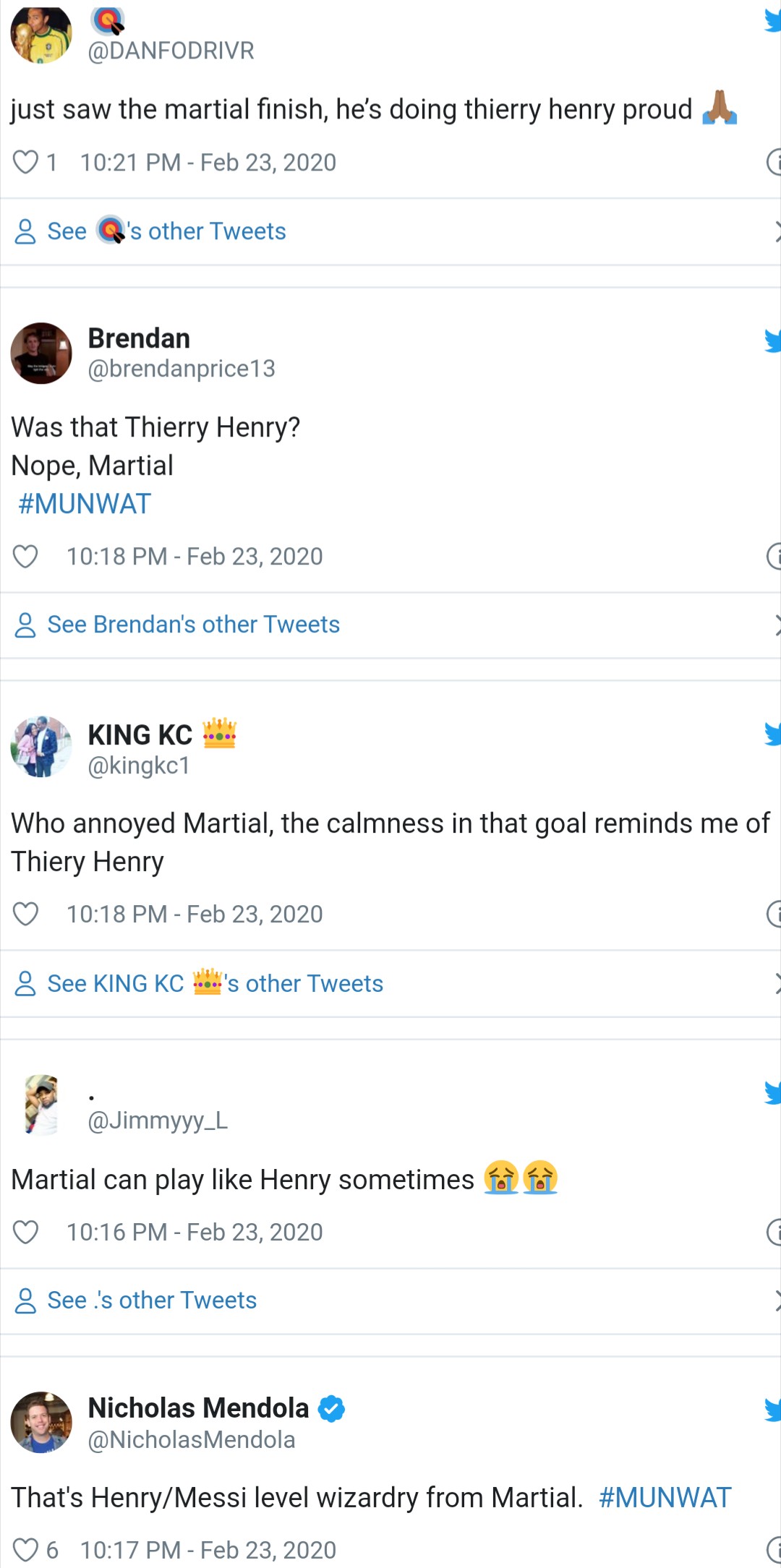 man utd fans compare martial with henry - Bóng Đá