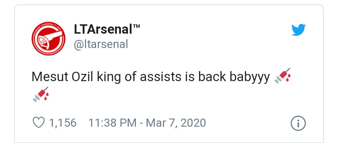 Arsenal fans react to ozil - Bóng Đá