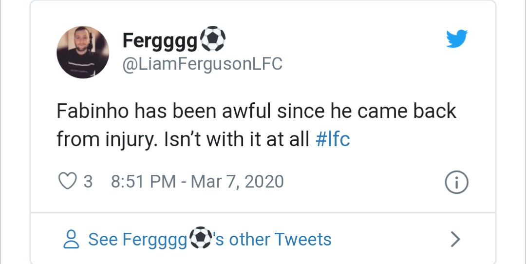 Liverpool fans react to fabinho - Bóng Đá