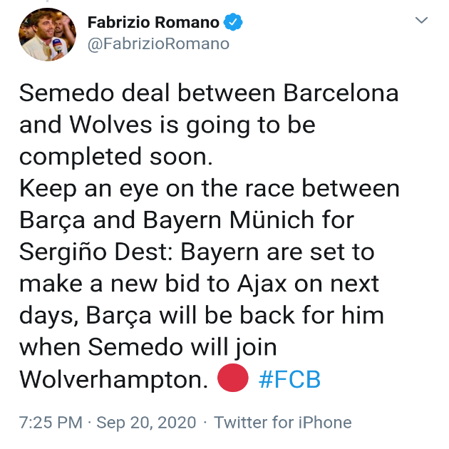 Bayern and Barca to battle for Dest - Bóng Đá