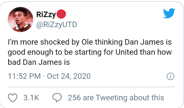 Man United fans slam Daniel James  - Bóng Đá