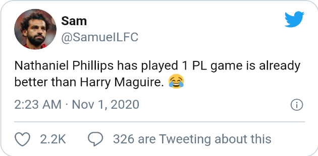 Liverpool fans react to Nathaniel Phillips - Bóng Đá