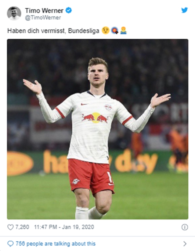 RB Leipzig send Chelsea a message over Timo Werner transfer deal in January - Bóng Đá