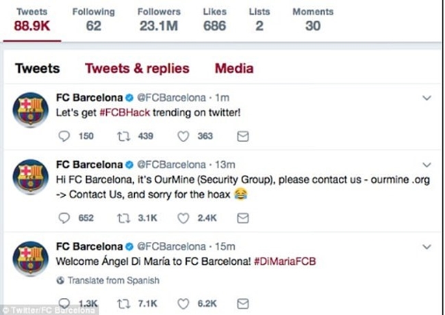 Hackers Claim Neymar Will Return to Barcelona - Bóng Đá