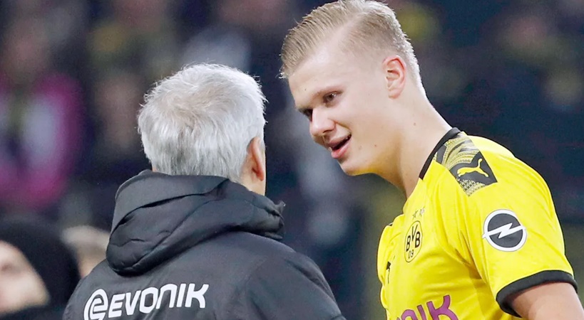 Lucien Favre looks to Erling Haaland to continue his UEFA Champions League scoring - Bóng Đá