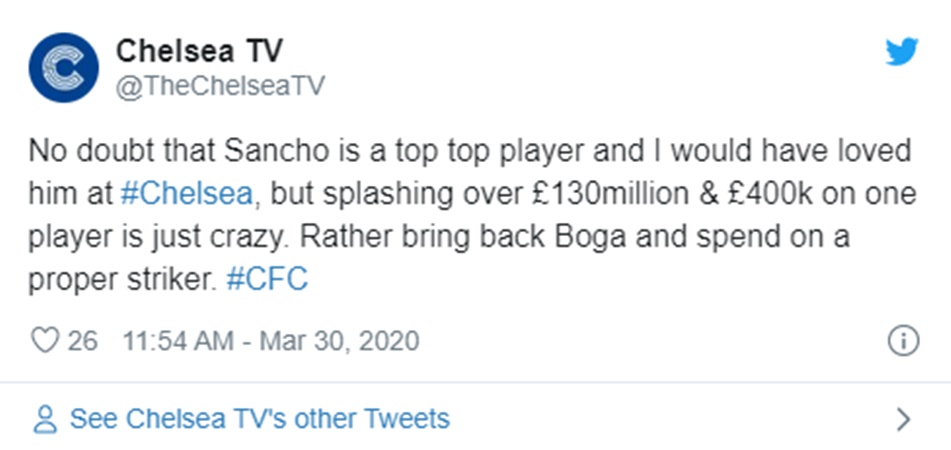Chelsea fans react as Jadon Sancho reportedly makes Man United decision - Bóng Đá