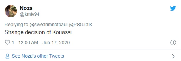 ‘It’s a Step Back’ – PSG Fans on Twitter React to Kouassi - Bóng Đá