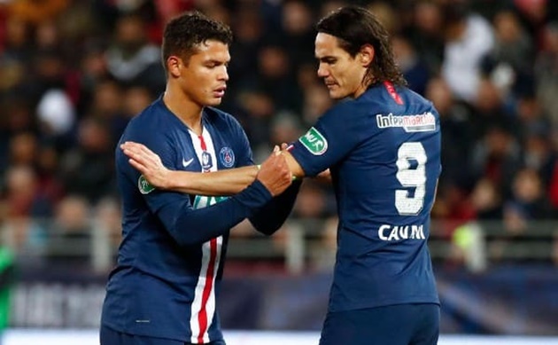 PSG' Cavani, Silva duo to play in UCL despite expiring deals  - Bóng Đá