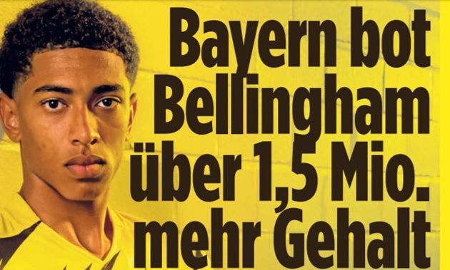 Bayern made big offers in the past few weeks to hijack Jude Bellingham's move to Dortmund - Bóng Đá