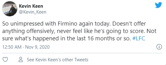 Fans blast Roberto Firmino during Manchester City affair - Bóng Đá