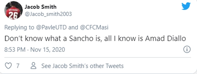 Manchester United fans make Amad Diallo and Jadon Sancho transfer prediction - Bóng Đá
