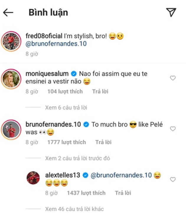 Fred - Bruno - Telles đối đáp trên Instagram - Bóng Đá